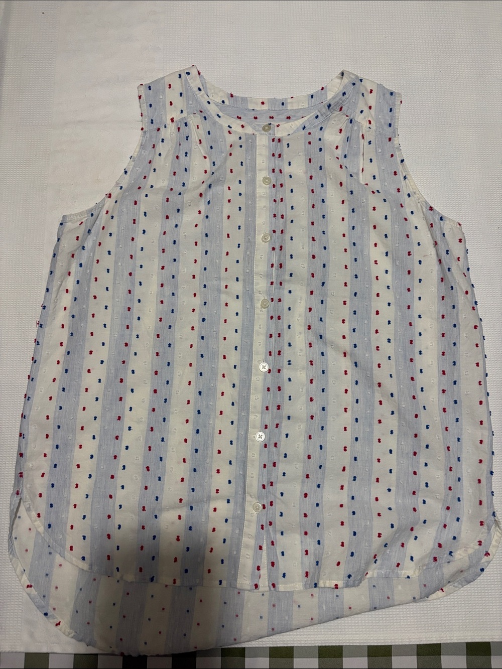 LOFT cotton sleeveless blouse